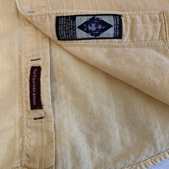 The Territory Ahead Top Mens Medium Button Front Textured Cotton Casual - Picture 6 of 9